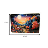 "Enchanted Moon Valley" Decorative Art | Vibrant Landscape